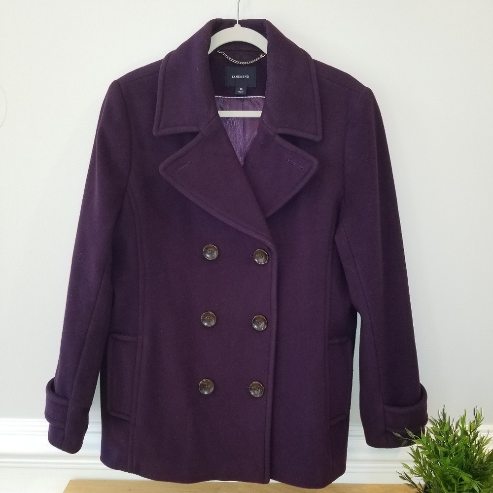 EUC Women's Pea Coat - Lands End